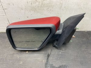 2022-2024 Ford F-150 Lightning Red Power Folding Door/Side View Mirror with Memory Blind Spot Alert and Camera - Front, Left (Driver) (Used OEM)