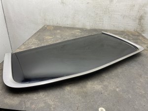 2022-2024 Jeep Wagoneer Quarter Glass with Polished Stainless Molding and Privacy Tint - Rear, Right (Passenger) (Used OEM)