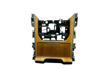 2022-2025 Jeep Wagoneer Brown Center Console Dual Cupholder Trim Cover Panel Assembly - Front (Used OEM)