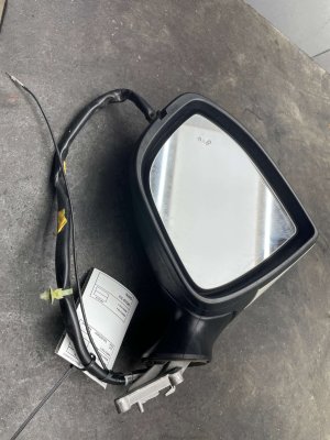 2022-2025 Nissan Pathfinder White Power Folding Heated Door/Side View Mirror with Camera and Memory - Front, Left (Driver) (Used OEM)