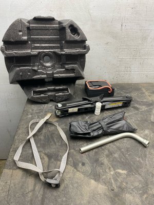 2017-2025 Audi Q7 Emergency Spare Tire Jack and Tool Kit with Storage Foam (Used OEM)