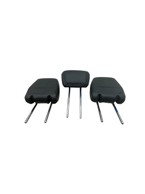 2021-2025 Ford Bronco Black Vinyl Seat Headrest Set (3) - Rear, Right (Passenger) (Used OEM)