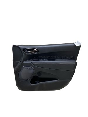 2021-2025 Dodge Durango Black Door Interior Trim Panel with Leather and Seat Memory - Front, Right (Passenger) (Used OEM)