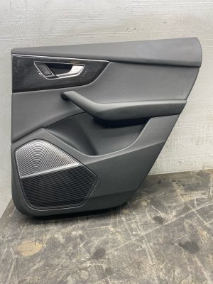 2019-2025 Audi Q8 Black Door Interior Trim Panel - Rear, Right (Passenger) (Used OEM)
