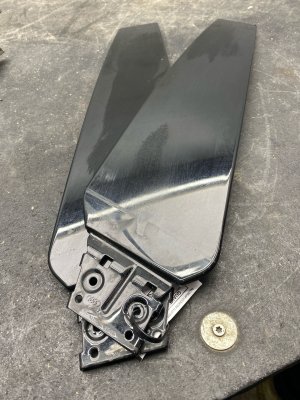 2019-2025 Audi Q7 Black Door B-Pillar Exterior Trim Panel Set - Front (Used OEM)