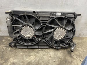 2018-2019 Audi S5 Dual Radiator and A/C Condenser Cooling Fan Assembly (Used OEM)