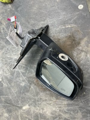 2018-2023 Jaguar E-Pace Santorini Black Power Folding Heated Blind Spot Door/Side View Mirror with Camera and Memory - Front, Left (Driver) (Used OEM)