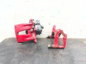 2016-2022 Audi Q7 Red Disc Brake Caliper with Electric Parking Brake Actuator - Rear, Right (Passenger) (Used OEM)