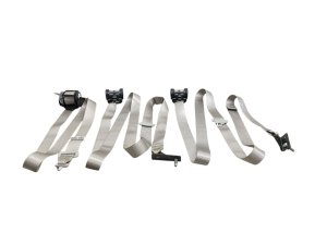 2022-2024 Jeep Wagoneer White 3rd Row Center and Seat Belt Assembly Set - Rear, Left (Driver) (Used OEM)