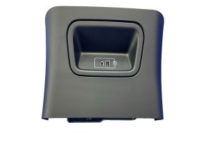 2023-2025 Maserati Grecale Black Center Console Trim Panel with Charge Port - Rear (Used OEM)