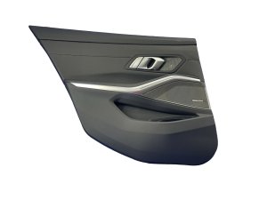 2021-2026 BMW M3 Black Door Interior Trim Panel with Harman Kardon Audio - Rear, Left (Driver) (Used OEM)