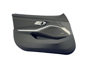 2021-2026 BMW M3 Black Door Interior Trim Panel with Harman Kardon Audio - Front, Left (Driver) (Used OEM)