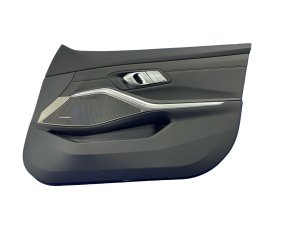 2019-2026 BMW 328i Black Door Interior Trim Panel with Harman Kardon Audio - Front, Right (Passenger) (Used OEM)