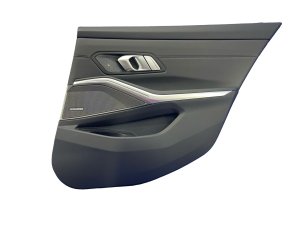 2021-2026 BMW M3 Black Door Interior Trim Panel with Harman Kardon Audio - Rear, Right (Passenger) (Used OEM)