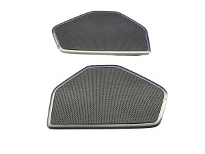 2021-2026 BMW M3 Silver Parcel Shelf Speaker Grille Trim Cover Set - Rear (Used OEM)
