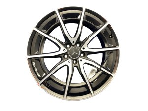 2022-2025 Mercedes-Benz S500 Black 20x9.5 V-Spoke Silver Front Alloy Wheel (Used OEM)