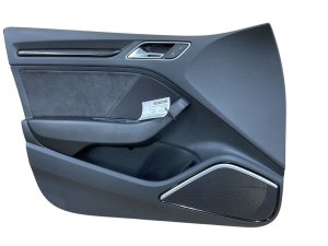 2017-2020 Audi A3 Black Door Interior Trim Panel - Front, Left (Driver) (Used OEM)