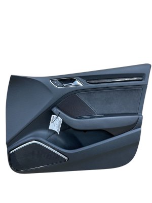 2015-2020 Audi A3 Black Door Interior Trim Panel - Front, Right (Passenger) (Used OEM)