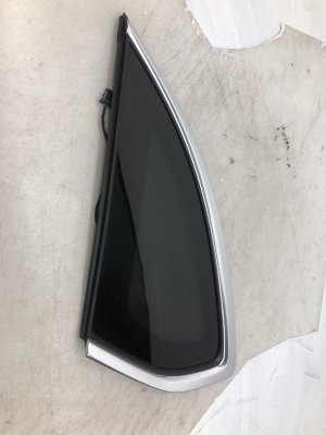 2016-2020 Bentley Bentayga Chrome Quarter Glass with Chrome Trim - Rear, Left (Driver) (Used OEM)