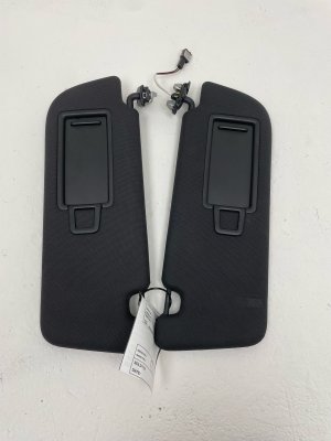 2019-2021 Audi A8 Black Sun Visor Set - Right (Passenger) (Used OEM)