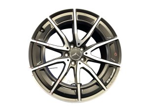 2022-2025 Mercedes-Benz S500 Black 20x11 V-Spoke Silver Rear Alloy Wheel (Used OEM)