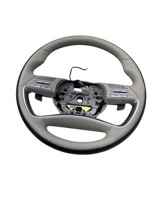 2023-2025 Hyundai Palisade Beige 4-Spoke Heated Leather Steering Wheel with Controls - Front (Used OEM)