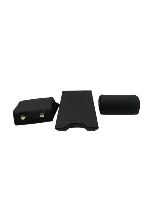 2015-2025 Porsche Macan Black Center Leather Armrest with Cupholder - Rear, Right (Passenger) (Used OEM)