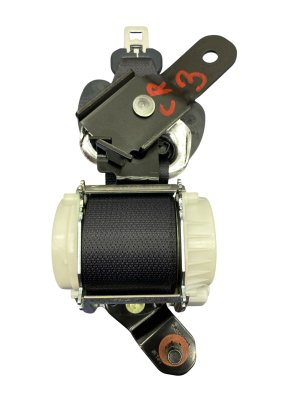2020-2025 Hyundai Palisade Black 3rd Row Center Seat Belt Assembly - Rear, Right (Passenger) (Used OEM)