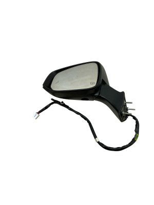 2020-2023 Toyota Highlander White Power Blind Spot Memory Manual Folding Door/Side View Mirror - Front, Left (Driver) (Used OEM)