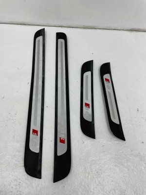 2012-2018 Audi A6 Door Sill Step Plate Trim Panel Cover Set (Used OEM)