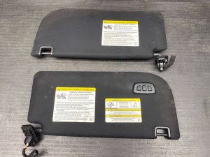 2022-2025 Ford F-150 Lightning Black Sun Visor Set - Front, Right (Passenger) (Used OEM)