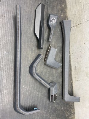 2022-2025 Ford F-150 Lightning Black Dash Trim Cover Panel Set - Front (Used OEM)