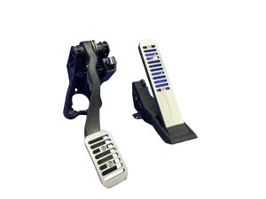 2017-2023 McLaren 720S Silver Accelerator and Brake Pedal Assembly with Bracket (Used OEM)