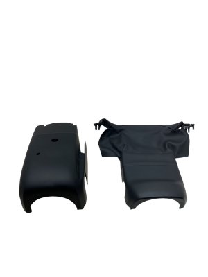 2015-2025 Porsche Macan Black Upper and Lower Steering Column Collar Housing Trim - Front (Used OEM)