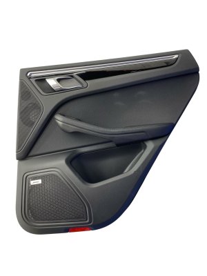 2015-2026 Porsche Macan Black Door Interior Trim Panel with Bose Speaker Grille - Rear, Right (Passenger) (Used OEM)