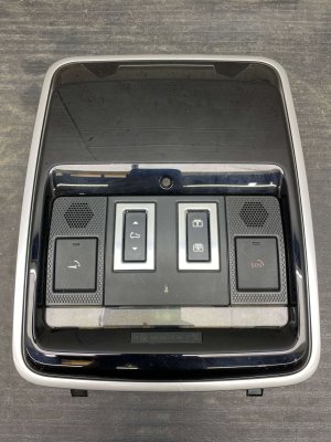2018-2023 Land Rover Range Rover Velar Ebony (Black) Overhead Console Dome Light (Used OEM)