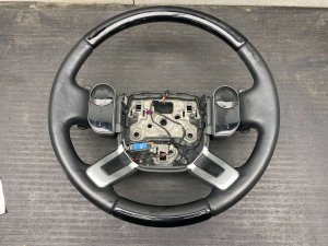 2018-2022 Land Rover Range Rover Ebony (Black) Steering Wheel with Paddle Shifters - Front (Used OEM)