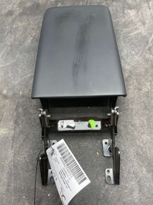  Tesla Model 3 Black Center Console Storage Compartment Armrest Lid - Front (Used OEM)