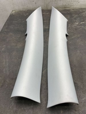  Tesla Model 3 Gray Interior C-Pillar Trim Panel Set - Rear (Used OEM)