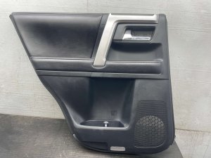 2014-2020 Toyota 4Runner Black Door Interior Trim Panel - Rear, Left (Driver) (Used OEM)