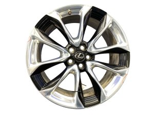 2018-2023 Lexus LC500 Silver 21x9.5 5-Split Spoke Silver and Black Alloy Wheel - Rear (Used OEM)