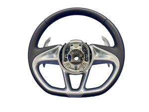 2017-2023 McLaren 720S Black Leather Steering Wheel - Front (Used OEM)