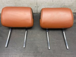 2017-2019 Ford F-550 Super Duty Java (Brown) Seat Headrest Set - Front, Right (Passenger) (Used OEM)