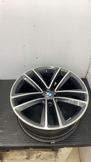 2020-2022 BMW 740i Gray 19x8.5 5 Double-Spoke Orbit Gray Alloy Wheel (Used OEM)
