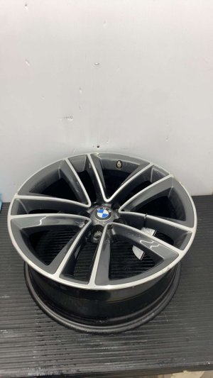 2020-2022 BMW 740i Gray 19x8.5 5 Double-Spoke Orbit Gray Alloy Wheel (Used OEM)