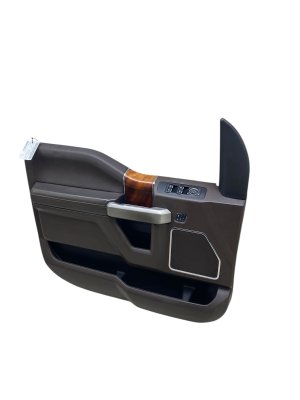 2018-2020 Ford F-150 Java (Brown) Crew Cab Door Interior Trim Panel - Front, Left (Driver) (Used OEM)