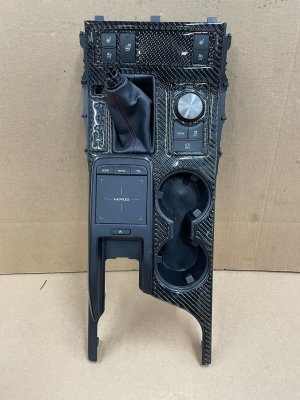 2021-2025 Lexus IS300 Center Console Upper Finish Media Control Panel with Carbon Trim (Used OEM)