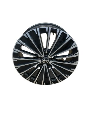 2025 Volkswagen Taos Black 18x7 Multi-Spoke Machined Alloy Wheel (Used OEM)