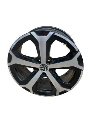 2025-2026 Volkswagen Tiguan Black 19x7.5 Machined Silver Black Alloy Wheel (Used OEM)