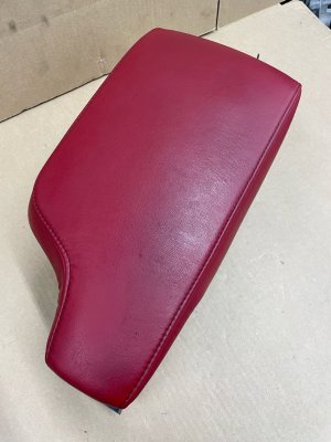 2021-2025 Lexus IS300 Red Center Console Storage Box Assembly with Folding Armrest Lid (Used OEM)